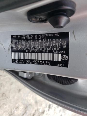 Photo 9 VIN: 4T1BF1FK3CU120048 - TOYOTA CAMRY BASE 