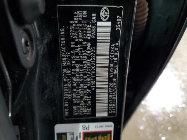 Photo 11 VIN: 4T1BF1FK3CU152725 - TOYOTA CAMRY 