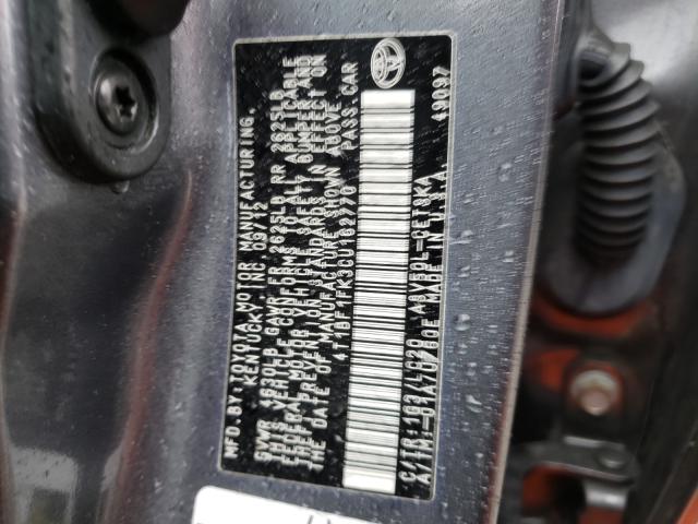 Photo 9 VIN: 4T1BF1FK3CU162770 - TOYOTA CAMRY BASE 