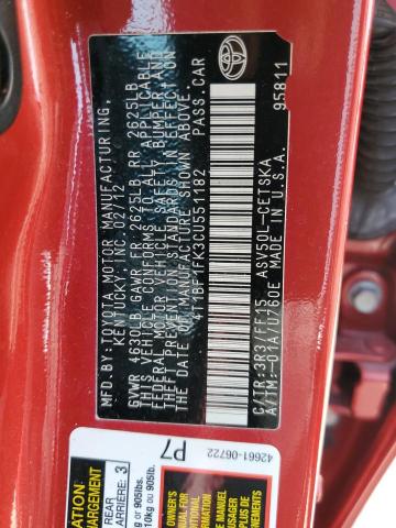 Photo 11 VIN: 4T1BF1FK3CU551182 - TOYOTA CAMRY 