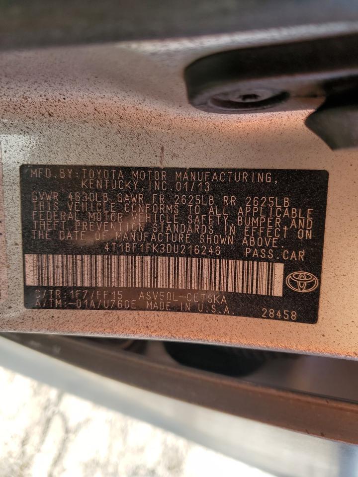 Photo 11 VIN: 4T1BF1FK3DU216246 - TOYOTA CAMRY 