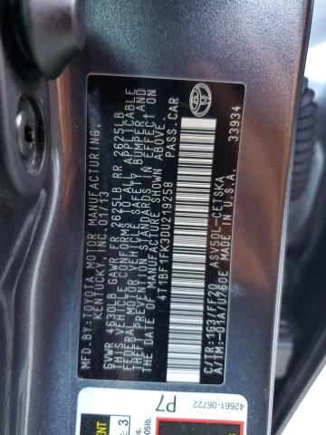 Photo 11 VIN: 4T1BF1FK3DU219258 - TOYOTA CAMRY L 