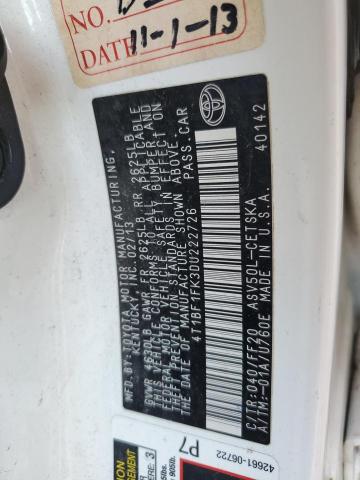 Photo 11 VIN: 4T1BF1FK3DU222726 - TOYOTA CAMRY L 