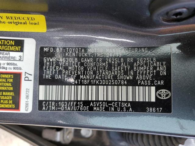 Photo 11 VIN: 4T1BF1FK3DU250784 - TOYOTA CAMRY L 