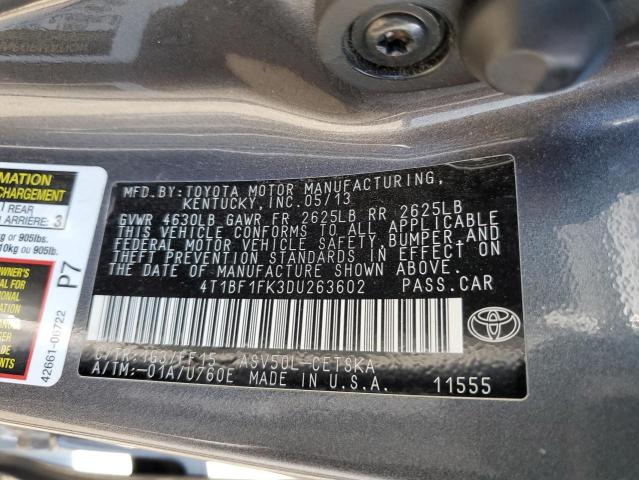 Photo 11 VIN: 4T1BF1FK3DU263602 - TOYOTA CAMRY 