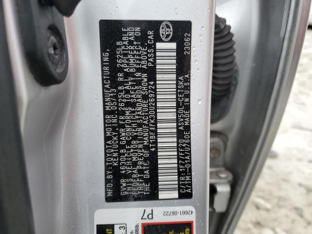 Photo 12 VIN: 4T1BF1FK3DU269724 - TOYOTA CAMRY L 