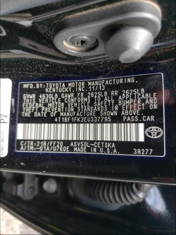 Photo 9 VIN: 4T1BF1FK3EU337795 - TOYOTA CAMRY L 