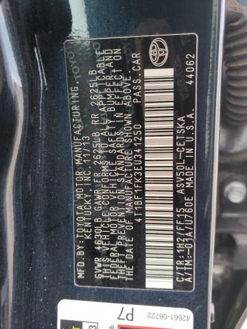 Photo 11 VIN: 4T1BF1FK3EU341250 - TOYOTA CAMRY L 