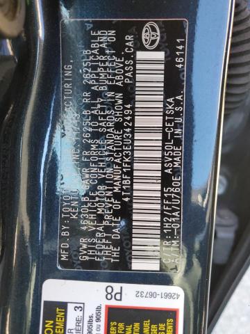 Photo 11 VIN: 4T1BF1FK3EU342494 - TOYOTA CAMRY SE 