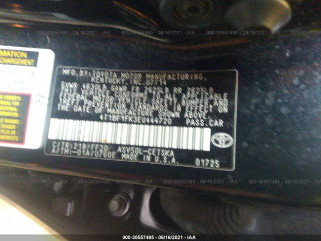 Photo 8 VIN: 4T1BF1FK3EU444720 - TOYOTA CAMRY 