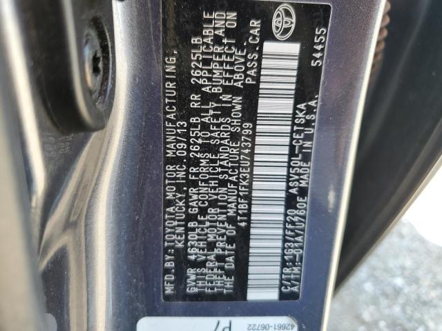 Photo 11 VIN: 4T1BF1FK3EU743799 - TOYOTA CAMRY 