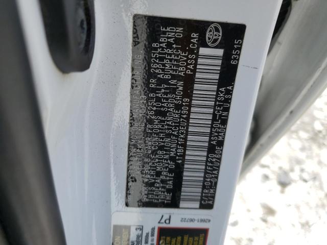 Photo 11 VIN: 4T1BF1FK3EU749019 - TOYOTA CAMRY 