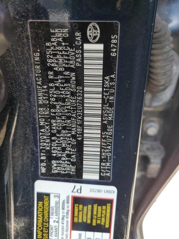 Photo 11 VIN: 4T1BF1FK3EU776320 - TOYOTA CAMRY L 