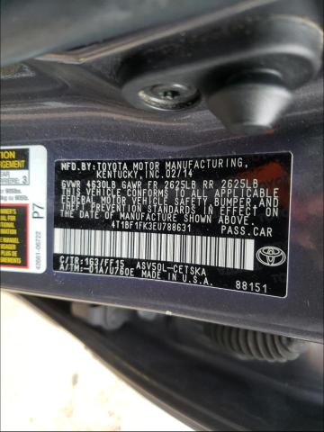 Photo 9 VIN: 4T1BF1FK3EU788631 - TOYOTA CAMRY 