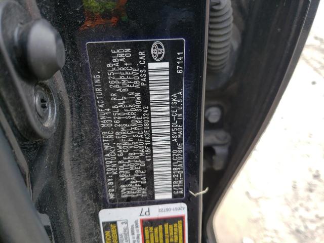 Photo 11 VIN: 4T1BF1FK3EU803242 - TOYOTA CAMRY L 