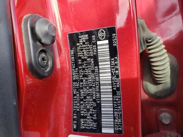 Photo 11 VIN: 4T1BF1FK3EU817268 - TOYOTA CAMRY 