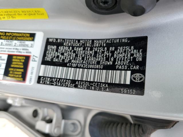 Photo 11 VIN: 4T1BF1FK3EU860850 - TOYOTA CAMRY 