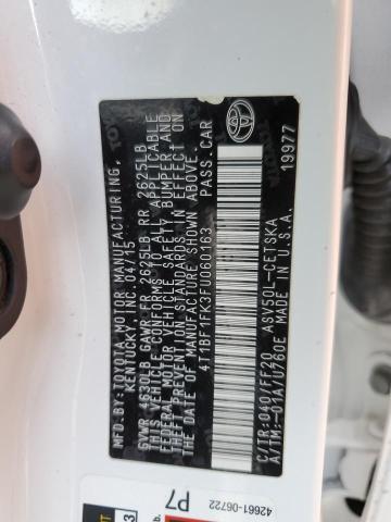 Photo 11 VIN: 4T1BF1FK3FU060163 - TOYOTA CAMRY 