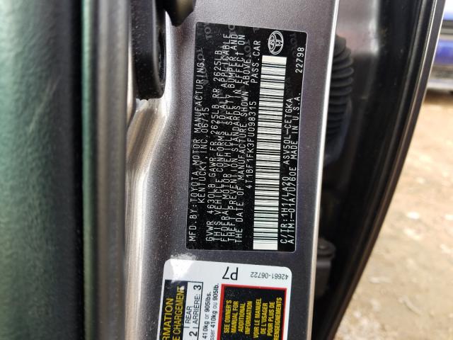 Photo 9 VIN: 4T1BF1FK3FU098315 - TOYOTA CAMRY 