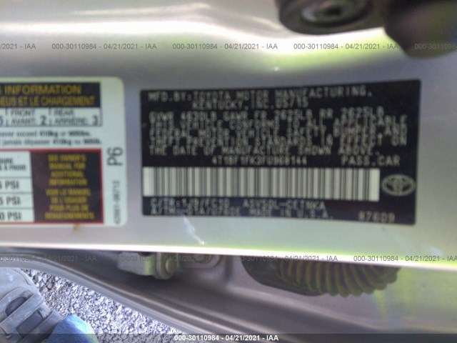 Photo 8 VIN: 4T1BF1FK3FU968144 - TOYOTA CAMRY 