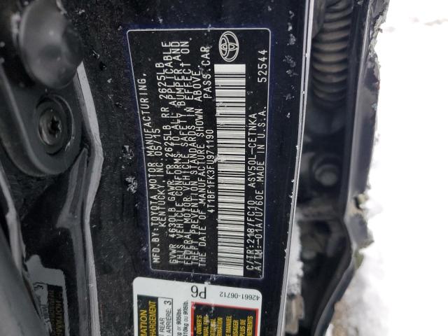 Photo 11 VIN: 4T1BF1FK3FU971190 - TOYOTA CAMRY LE 