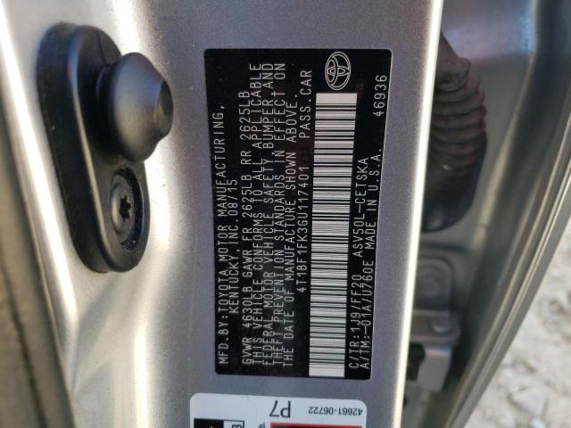 Photo 9 VIN: 4T1BF1FK3GU117401 - TOYOTA CAMRY 