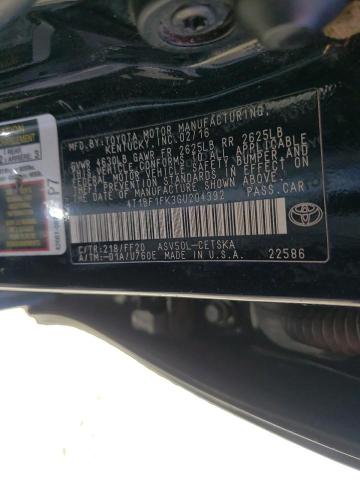 Photo 11 VIN: 4T1BF1FK3GU204392 - TOYOTA CAMRY 