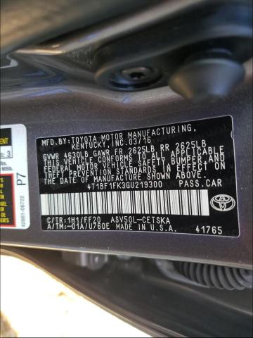 Photo 9 VIN: 4T1BF1FK3GU219300 - TOYOTA CAMRY LE 