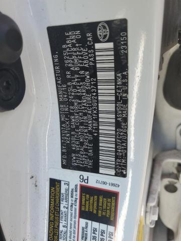 Photo 11 VIN: 4T1BF1FK3GU243712 - TOYOTA CAMRY LE 