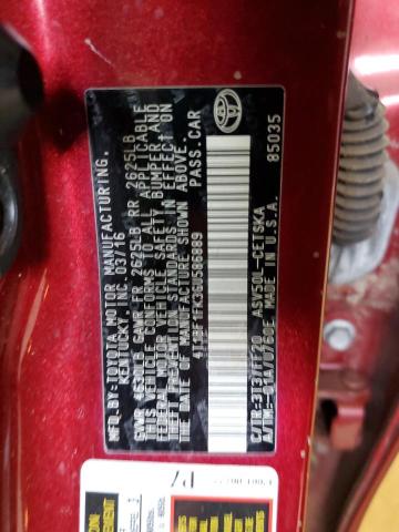 Photo 11 VIN: 4T1BF1FK3GU586889 - TOYOTA CAMRY LE 