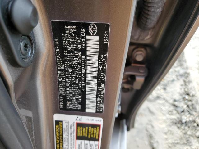 Photo 11 VIN: 4T1BF1FK3HU277988 - TOYOTA CAMRY 