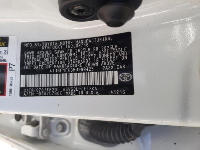 Photo 12 VIN: 4T1BF1FK3HU299425 - TOYOTA CAMRY 