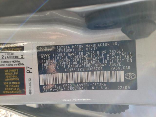 Photo 9 VIN: 4T1BF1FK3HU388704 - TOYOTA CAMRY LE 