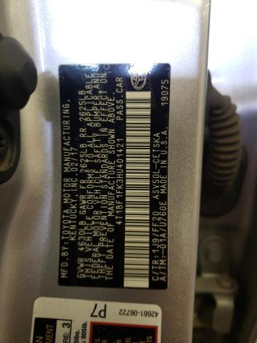 Photo 12 VIN: 4T1BF1FK3HU401421 - TOYOTA CAMRY 