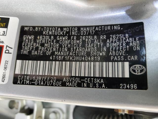 Photo 11 VIN: 4T1BF1FK3HU404819 - TOYOTA CAMRY 