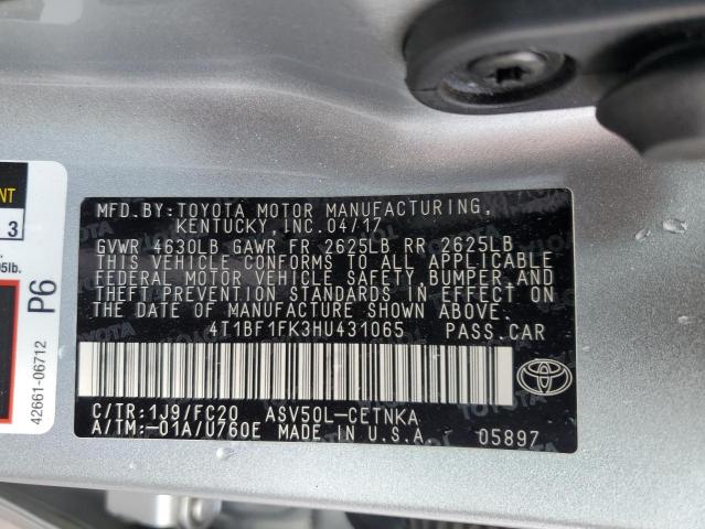 Photo 11 VIN: 4T1BF1FK3HU431065 - TOYOTA CAMRY LE 