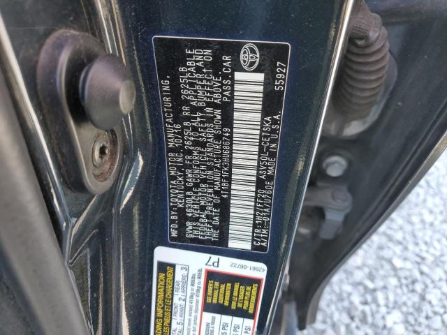 Photo 11 VIN: 4T1BF1FK3HU686749 - TOYOTA CAMRY 