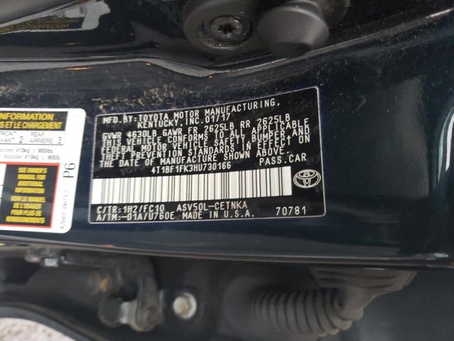 Photo 11 VIN: 4T1BF1FK3HU730166 - TOYOTA CAMRY 