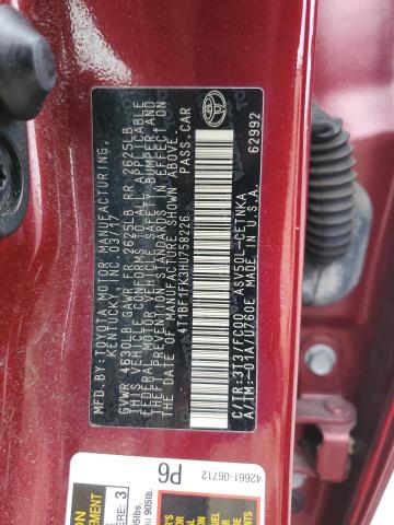 Photo 12 VIN: 4T1BF1FK3HU758226 - TOYOTA CAMRY LE 