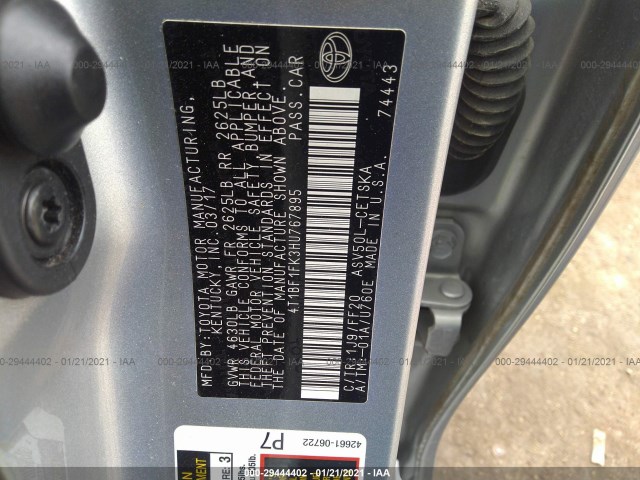 Photo 8 VIN: 4T1BF1FK3HU767895 - TOYOTA CAMRY 