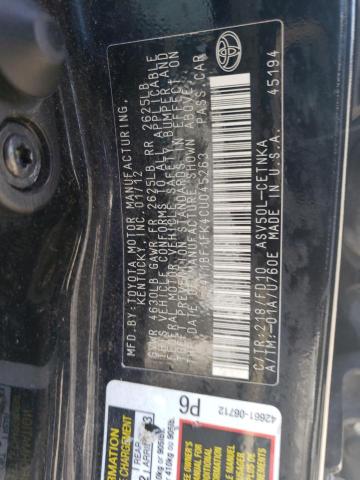 Photo 11 VIN: 4T1BF1FK4CU045263 - TOYOTA CAMRY BASE 