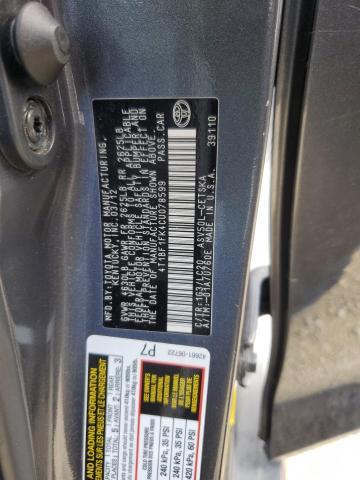 Photo 12 VIN: 4T1BF1FK4CU078599 - TOYOTA CAMRY BASE 