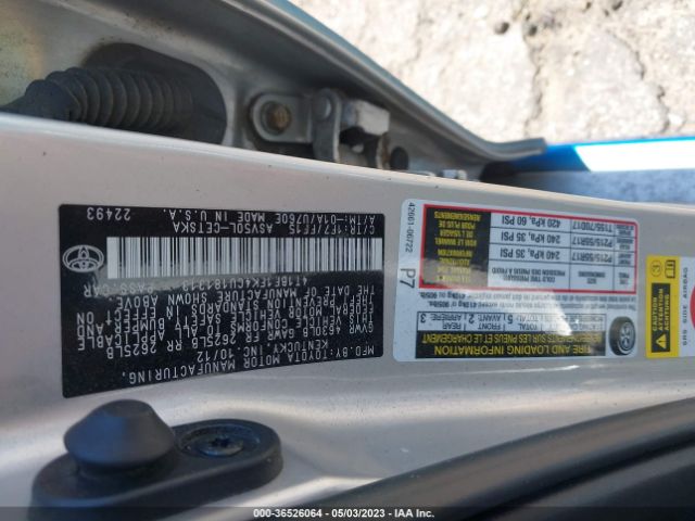 Photo 8 VIN: 4T1BF1FK4CU181313 - TOYOTA CAMRY 