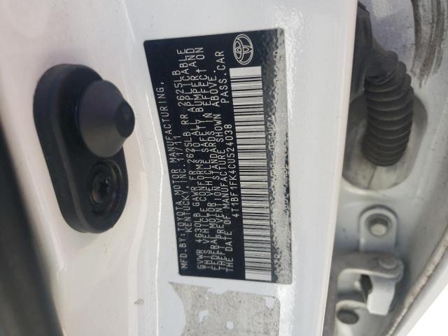 Photo 11 VIN: 4T1BF1FK4CU524038 - TOYOTA CAMRY 