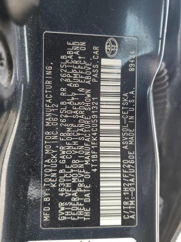 Photo 12 VIN: 4T1BF1FK4CU591321 - TOYOTA CAMRY 