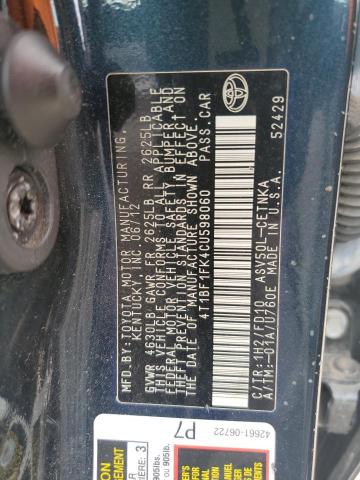 Photo 11 VIN: 4T1BF1FK4CU598060 - TOYOTA CAMRY 