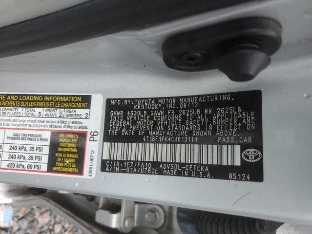 Photo 11 VIN: 4T1BF1FK4CU613141 - TOYOTA CAMRY BASE 