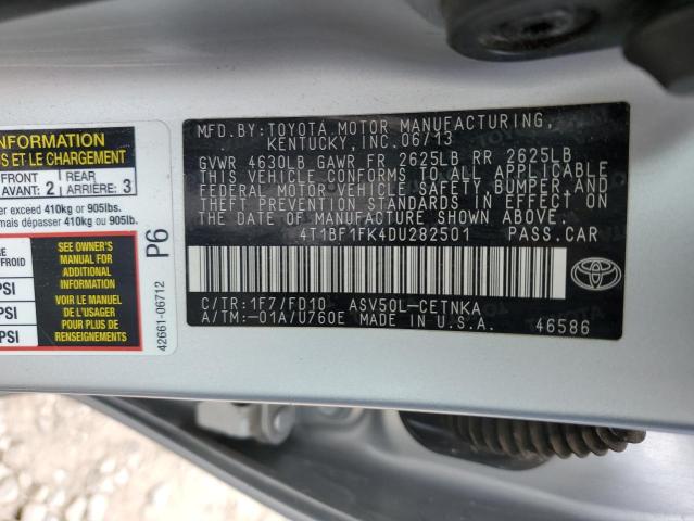 Photo 11 VIN: 4T1BF1FK4DU282501 - TOYOTA CAMRY L 