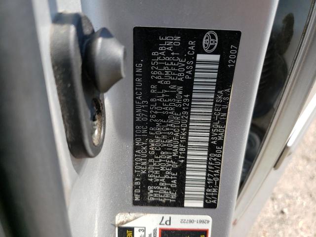 Photo 11 VIN: 4T1BF1FK4DU291294 - TOYOTA CAMRY L 