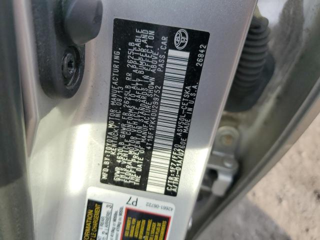 Photo 11 VIN: 4T1BF1FK4DU299752 - TOYOTA CAMRY 